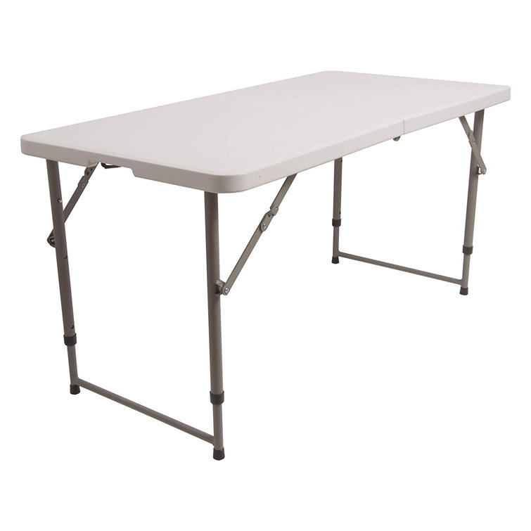 CaliGreen Tools 48'' Plastic Rectangular Adjustable Folding Table Wayfair